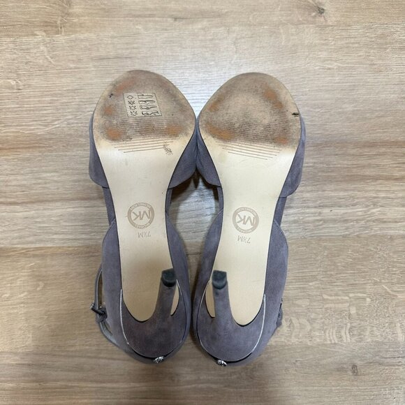 Michael Kors Georgia Suede Ankle Strap Pump - Picture 6 of 6